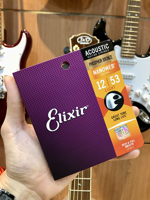 Elixir Nanoweb Phosphor Bronze เบอร์ 12 - 53